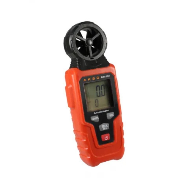 A CS Metrologia oferece o Termoanem&ocirc;metro Digital Safe 200, que realiza medições da velocidade e temperatura do ar.