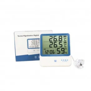 AK28 - Termo-Higr&ocirc;metro Digital com Sensor Externo e Relógio